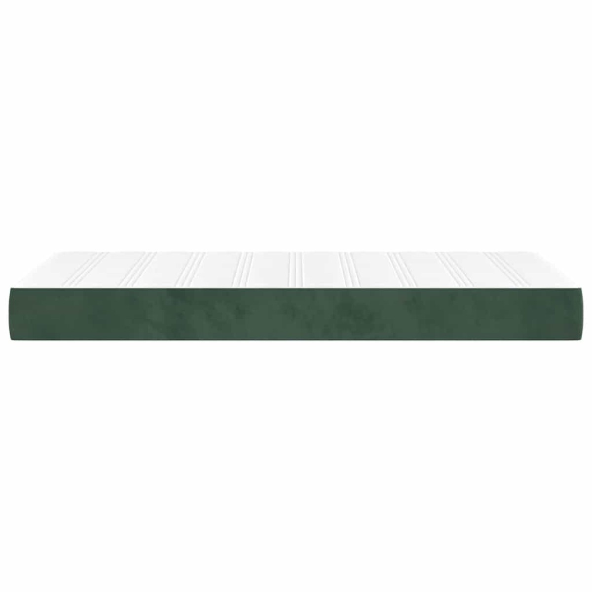 vidaXL Στρώμα με Pocket Springs Μεσαίας Σκληρότητας Σκούρο Πράσινο 90x210x20 εκ. Βελούδινο