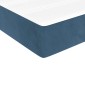 vidaXL Στρώμα με Pocket Springs Μεσαίας Σκληρότητας Σκούρο Μπλε 90x210x20 εκ. Βελούδινο