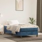 vidaXL Στρώμα με Pocket Springs Μεσαίας Σκληρότητας Σκούρο Μπλε 90x210x20 εκ. Βελούδινο