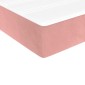vidaXL Στρώμα με Pocket Springs Μεσαίας Σκληρότητας Ροζ 100x210x20 εκ. Βελούδινο