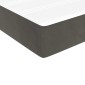 vidaXL Στρώμα με Pocket Springs Μεσαίας Σκληρότητας Σκούρο Γκρι 120x210x20 εκ. Βελούδινο