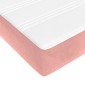 vidaXL Στρώμα με Pocket Springs Μεσαίας Σκληρότητας Ροζ 120x210x20 εκ. Βελούδινο