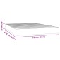 vidaXL Στρώμα με Pocket Springs Μεσαίας Σκληρότητας Ροζ 140x210x20 εκ. Βελούδινο