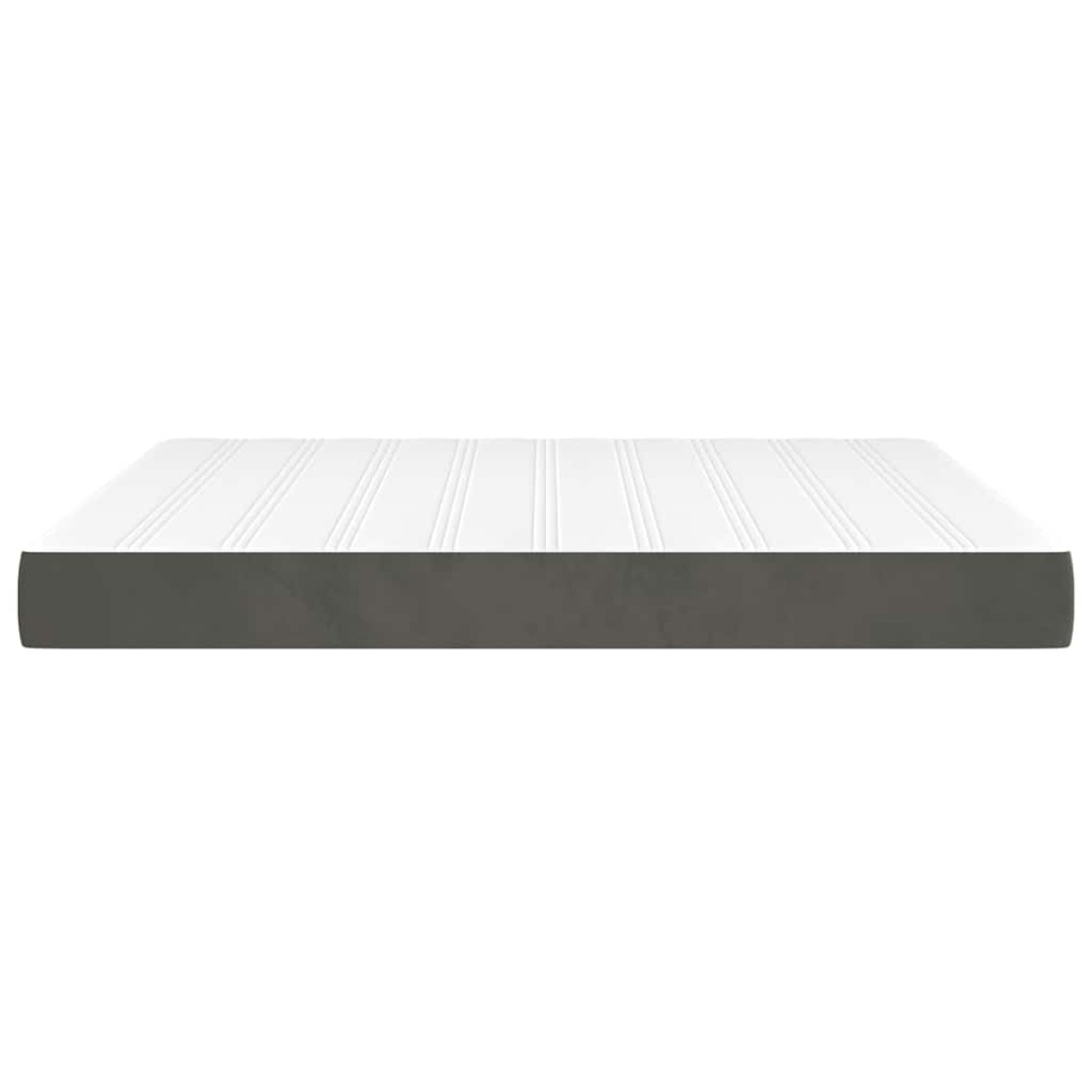 vidaXL Στρώμα με Pocket Springs Μεσαίας Σκληρότητας Σκούρο Γκρι 160x210x20 εκ. Βελούδινο