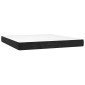 vidaXL Στρώμα με Pocket Springs Μεσαίας Σκληρότητας Μαύρο 160x210x20 εκ. Βελούδινο