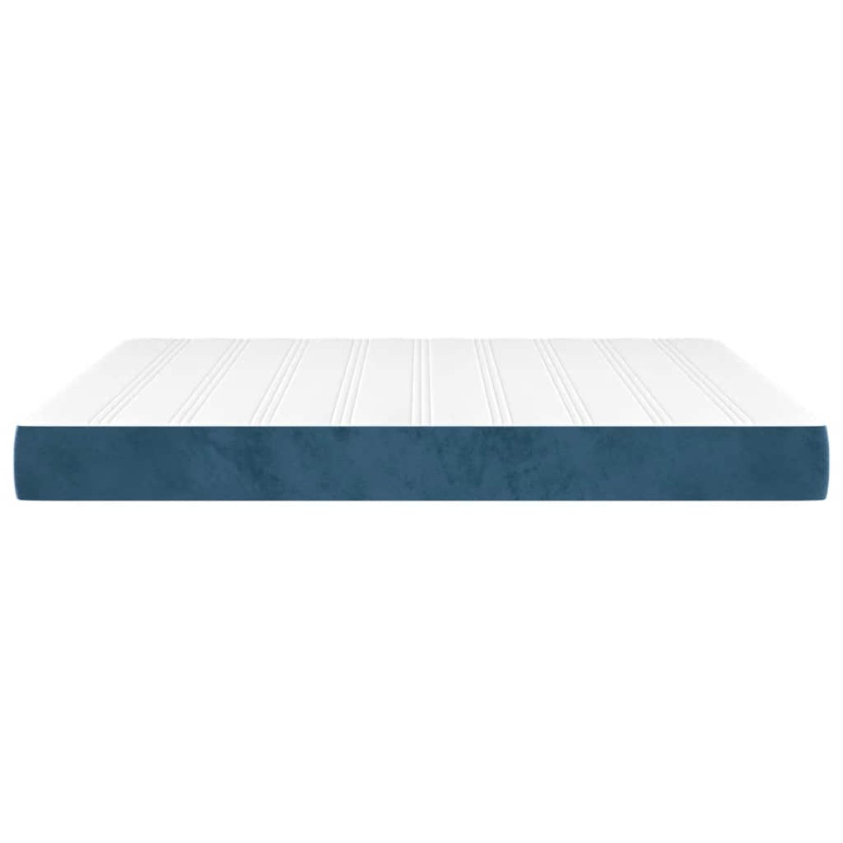 vidaXL Στρώμα με Pocket Springs Μεσαίας Σκληρότητας Σκούρο Μπλε 160x210x20 εκ. Βελούδινο