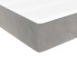 vidaXL Στρώμα με Pocket Springs Μεσαίας Σκληρότητας Ανοιχτό Γκρι 90x220x20 εκ. Βελούδινο