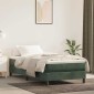 vidaXL Στρώμα με Pocket Springs Μεσαίας Σκληρότητας Σκούρο Πράσινο 100x220x20 εκ Βελούδινο