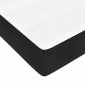 vidaXL Στρώμα με Pocket Springs Μεσαίας Σκληρότητας Μαύρο 120x220x20 εκ. Βελούδινο