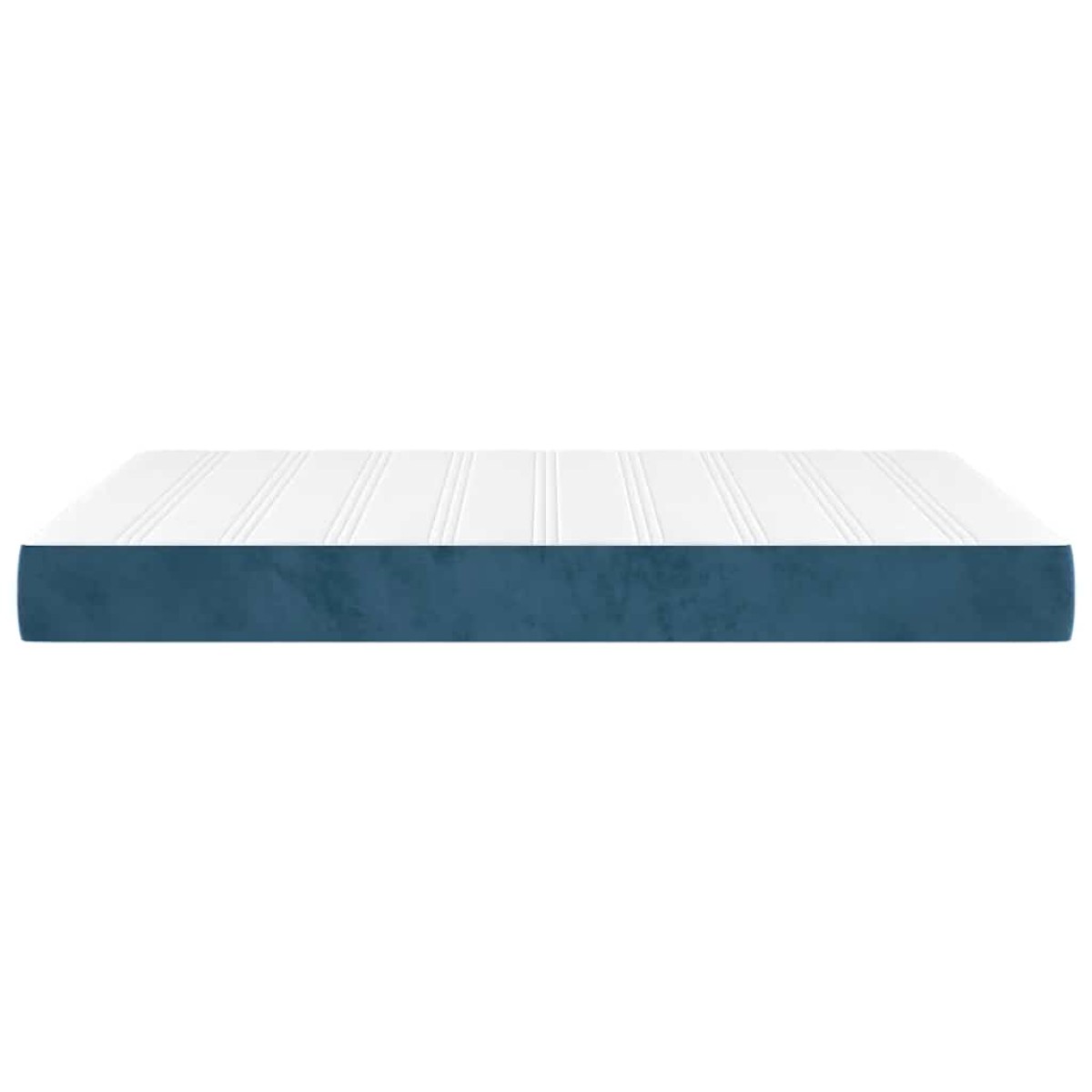 vidaXL Στρώμα με Pocket Springs Μεσαίας Σκληρότητας Σκούρο Μπλε 140x220x20 εκ. Βελούδινο