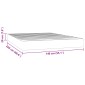 vidaXL Στρώμα με Pocket Springs Μεσαίας Σκληρότητας Ροζ 140x220x20 εκ. Βελούδινο