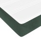 vidaXL Στρώμα με Pocket Springs Μεσαίας Σκληρότητας Σκούρο Πράσινο 160x220x20 εκ Βελούδινο