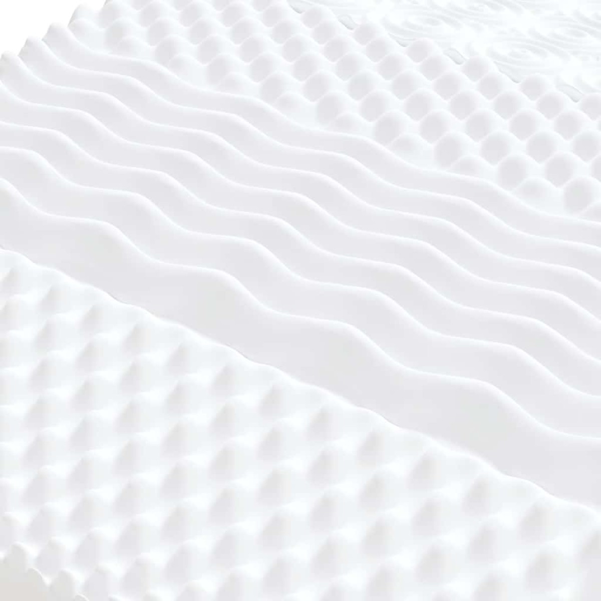 vidaXL Στρώμα Αφρού 7 Ζωνών Σκληρότητα 20 ILD Λευκό 80x210 εκ.