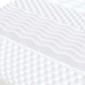 vidaXL Στρώμα Αφρού 7 Ζωνών Σκληρότητα 20 ILD Λευκό 90 x 210 εκ.
