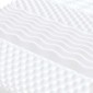 vidaXL Στρώμα Αφρού 7 Ζωνών Σκληρότητα 20 ILD Λευκό 200x210 εκ.