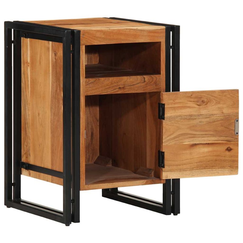 vidaXL Κομοδίνο 40x40x59 εκ. από Μασίφ Ξύλο Ακακίας