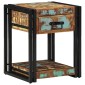 vidaXL Κομοδίνο 2 τμχ. Πολύχρωμο 40 x 40 x 50 cm Στερεό Ανακτηθέν Ξύλο
