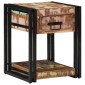 vidaXL Κομοδίνο 2 τμχ. Πολύχρωμο 40 x 40 x 50 cm Στερεό Ανακτηθέν Ξύλο