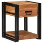 vidaXL Κομοδίνο με συρτάρι Καφέ 40 x 40 x 50 cm Στερεό Ξύλο Ακακίας