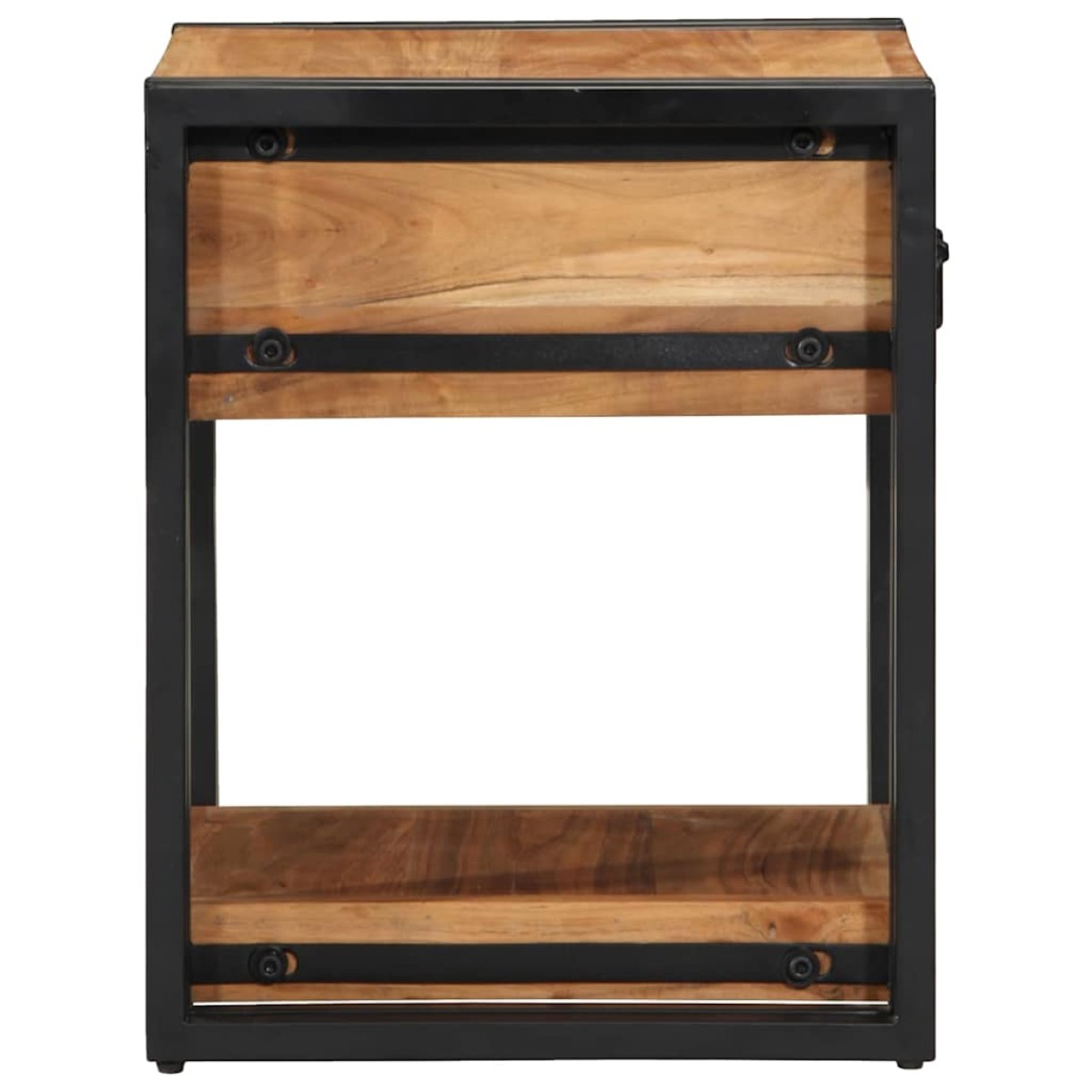 vidaXL Κομοδίνο με συρτάρι Καφέ 40 x 40 x 50 cm Στερεό Ξύλο Ακακίας