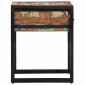 vidaXL End Table με συρτάρι 40 x 40 x 50 cm Στερεό Ανακτηθέν Ξύλο