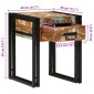vidaXL End Table με συρτάρι 40 x 40 x 50 cm Στερεό Ανακτηθέν Ξύλο