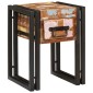 vidaXL End Table με συρτάρι 30 x 30 x 40 cm Στερεό Ανακτηθέν Ξύλο
