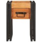 vidaXL End Table Καφέ και Μαύρο 30 x 30 x 40 cm Στερεό Ξύλο Ακακίας