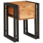vidaXL End Table Καφέ και Μαύρο 30 x 30 x 40 cm Στερεό Ξύλο Ακακίας