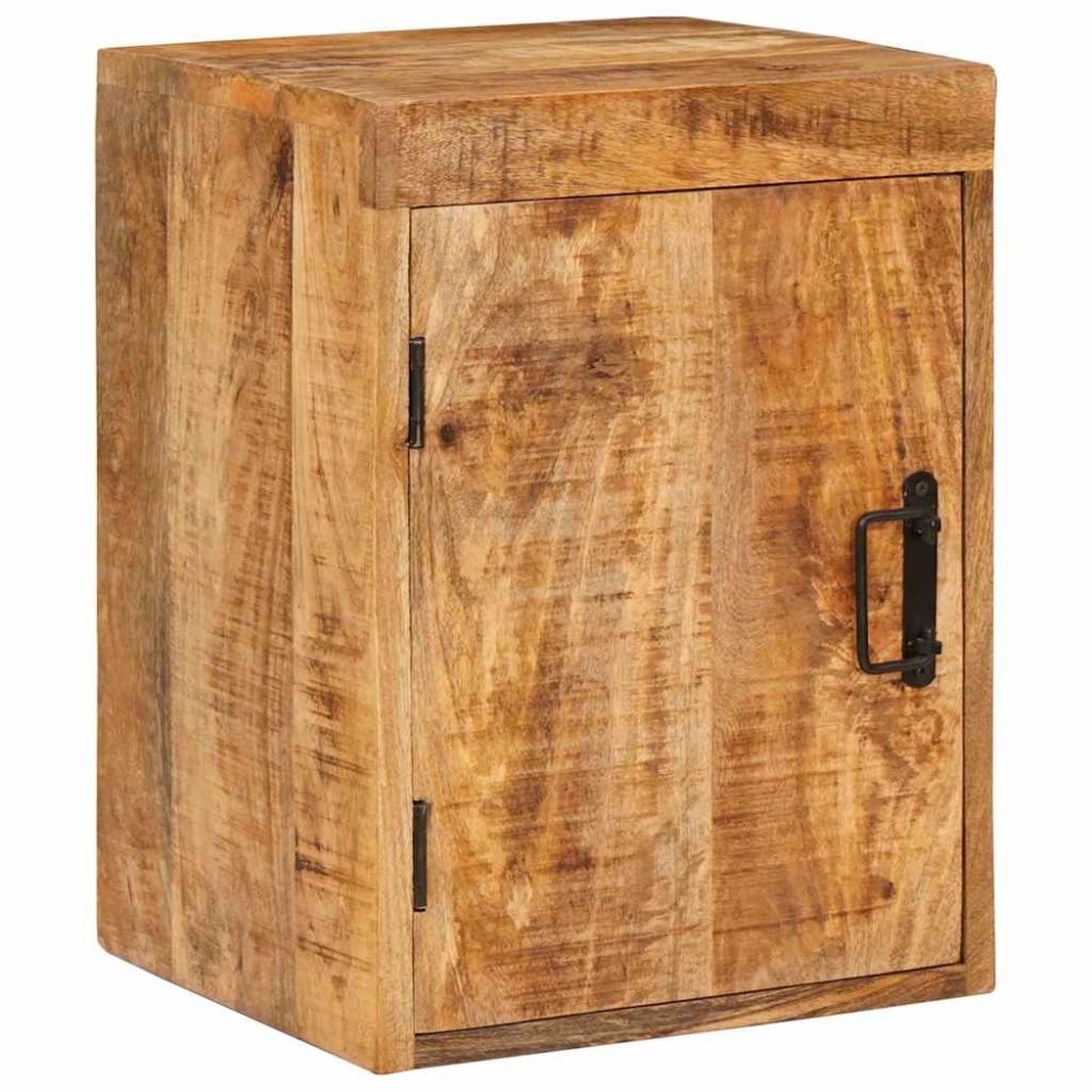 vidaXL Κομοδίνο Καφέ 35 x 33 x 48 εκ Στερεό ξύλο μάνγκο