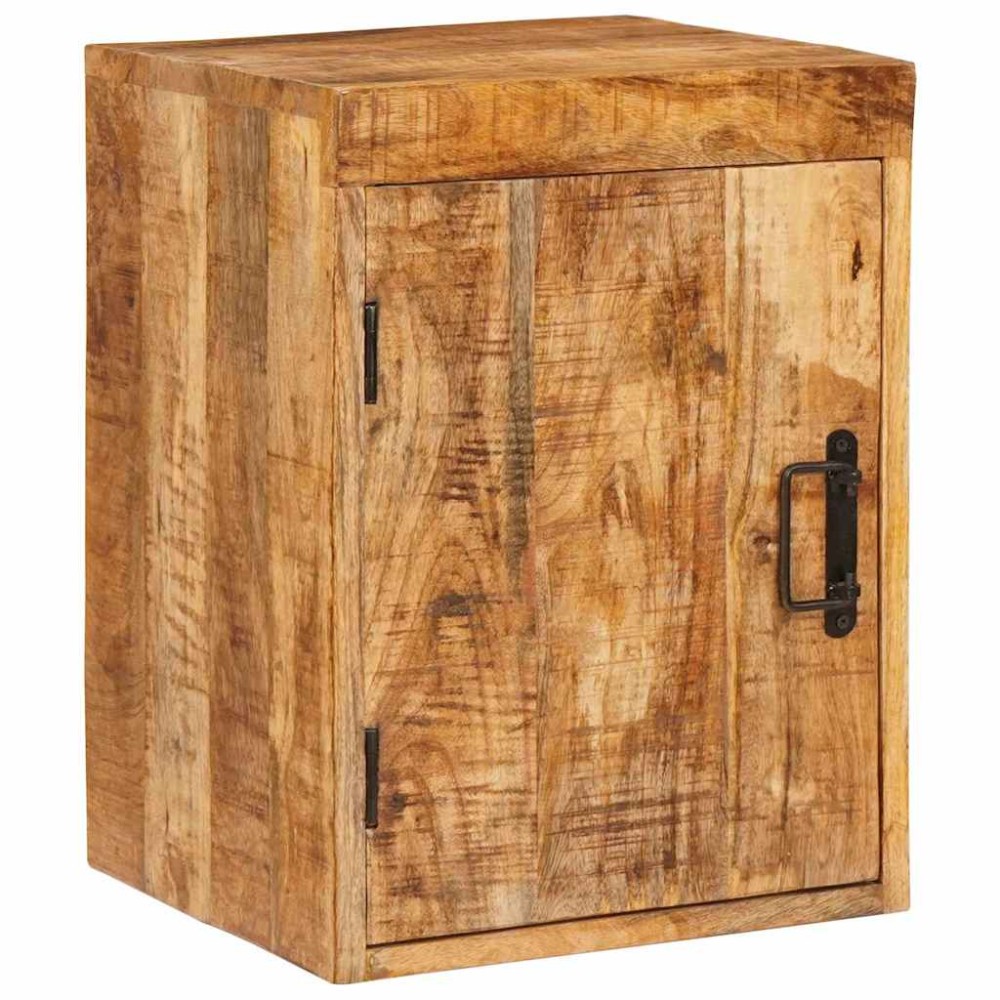 vidaXL Κομοδίνο 2 τμχ. Καφέ 35 x 33 x 48 εκ Στερεό ξύλο μάνγκο