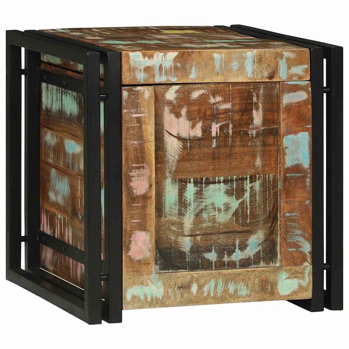 vidaXL Κουτί αποθήκευσης 40 x 40 x 40 cm Στερεό Ξύλο Ακακίας