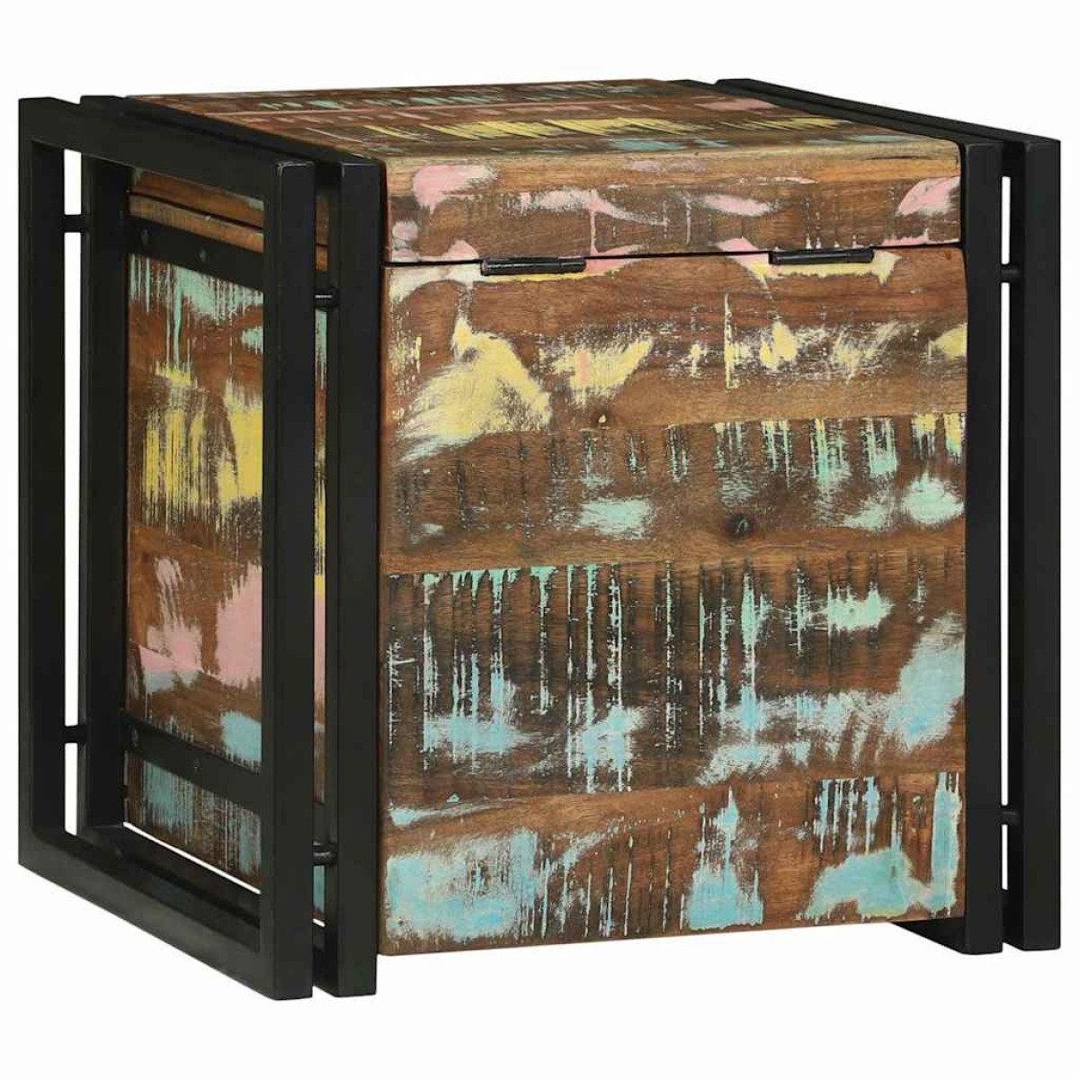 vidaXL Κουτί αποθήκευσης 40 x 40 x 40 cm Στερεό Ξύλο Ακακίας