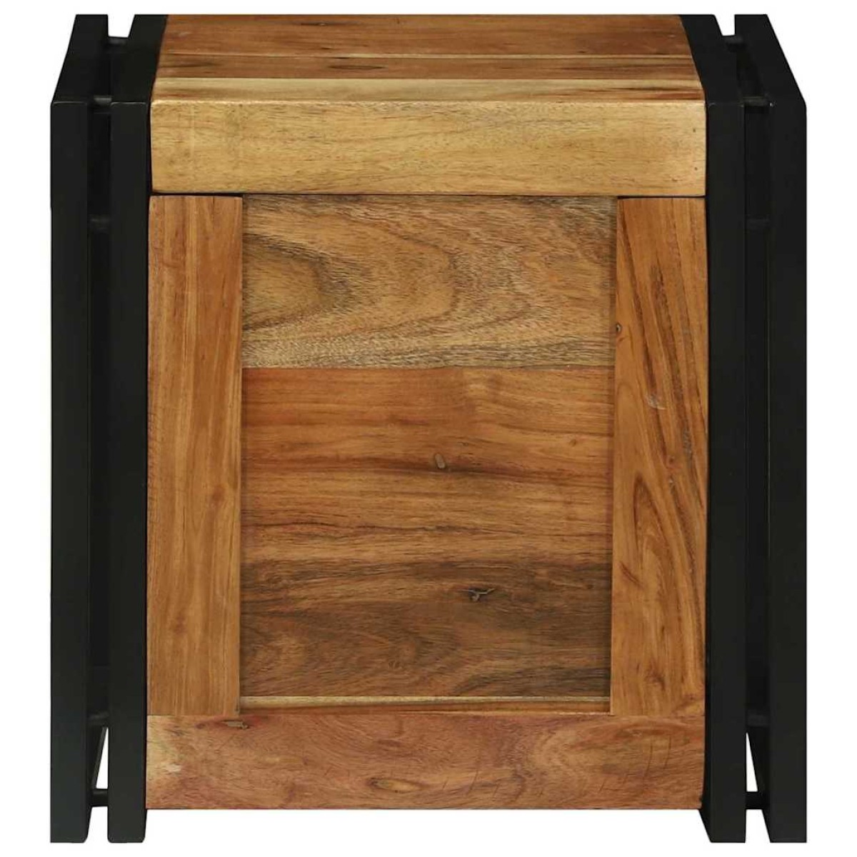 vidaXL Κουτί αποθήκευσης Καφέ και Μαύρο 40 x 40 x 40 cm