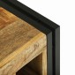 vidaXL Ράφι Κρασιού Καφέ και Μαύρο 35 x 35 x 39 εκ Στερεό ξύλο μάνγκο