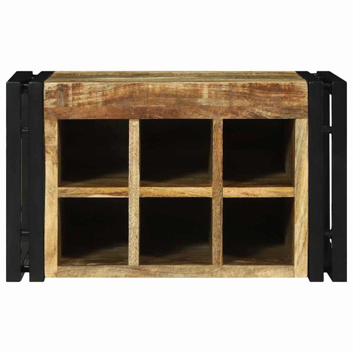 vidaXL Ράφι Κρασιού 2 τμχ. 46 x 35 x 27,5 εκ. Στερεό ξύλο μάνγκο