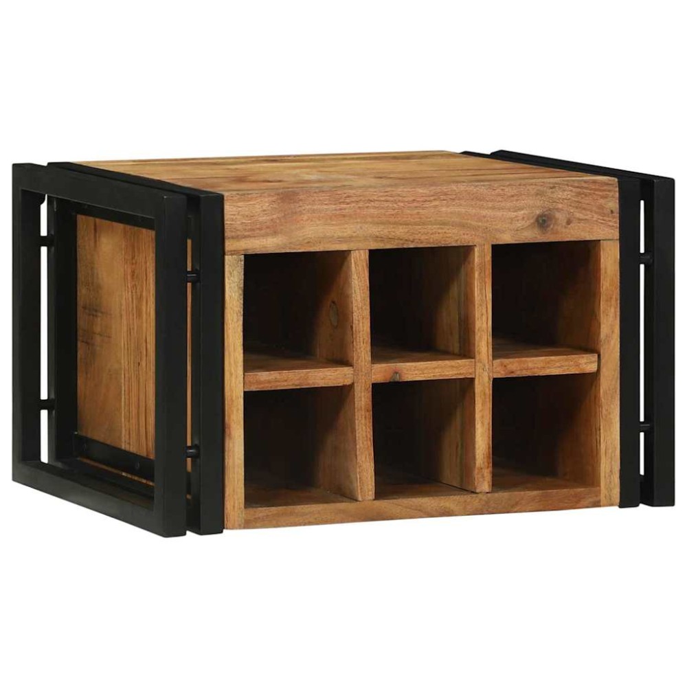 vidaXL Ράφι Κρασιού 2 τμχ. 46 x 35 x 27,5 εκ. Στερεό Ξύλο Ακακίας