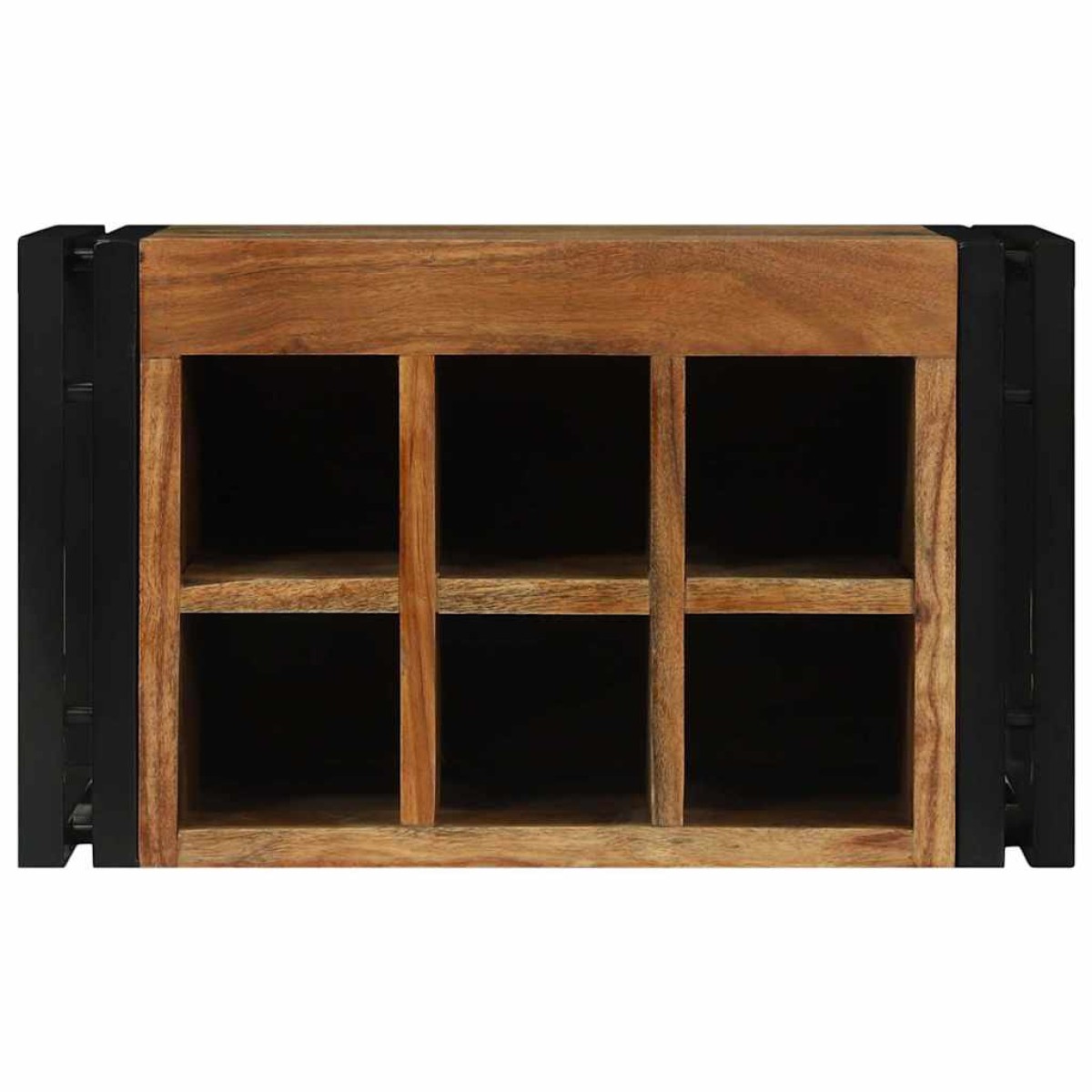 vidaXL Ράφι Κρασιού 2 τμχ. 46 x 35 x 27,5 εκ. Στερεό Ξύλο Ακακίας