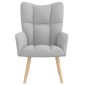 vidaXL Καρέκλα χαλάρωσης Cloud Grey Fabric