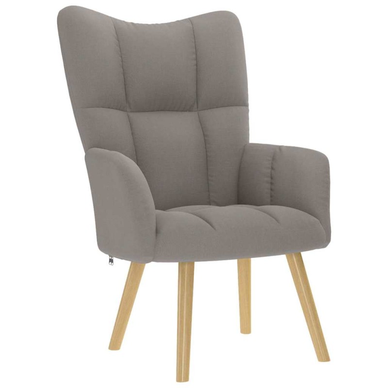 vidaXL Πολυθρόνα Relax Taupe Υφασμάτινη