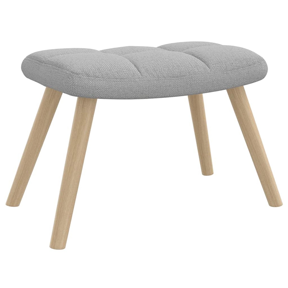 vidaXL Καρέκλα χαλάρωσης με υποπόδιο Cloud Grey Fabric
