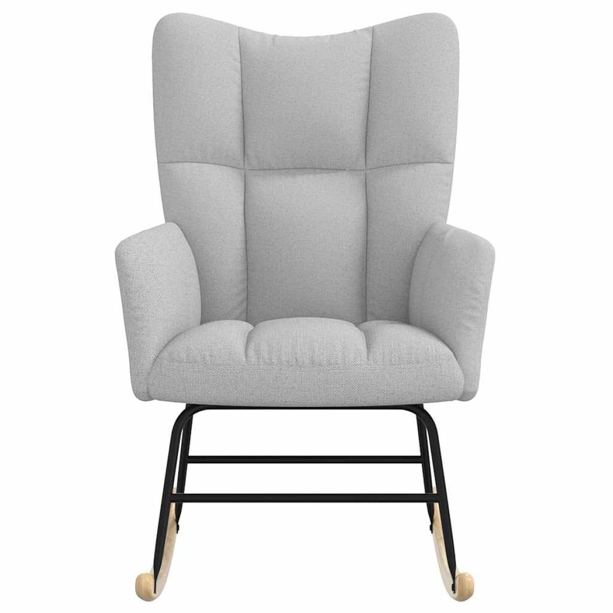 vidaXL Κουνιστή καρέκλα Cloud Grey Fabric