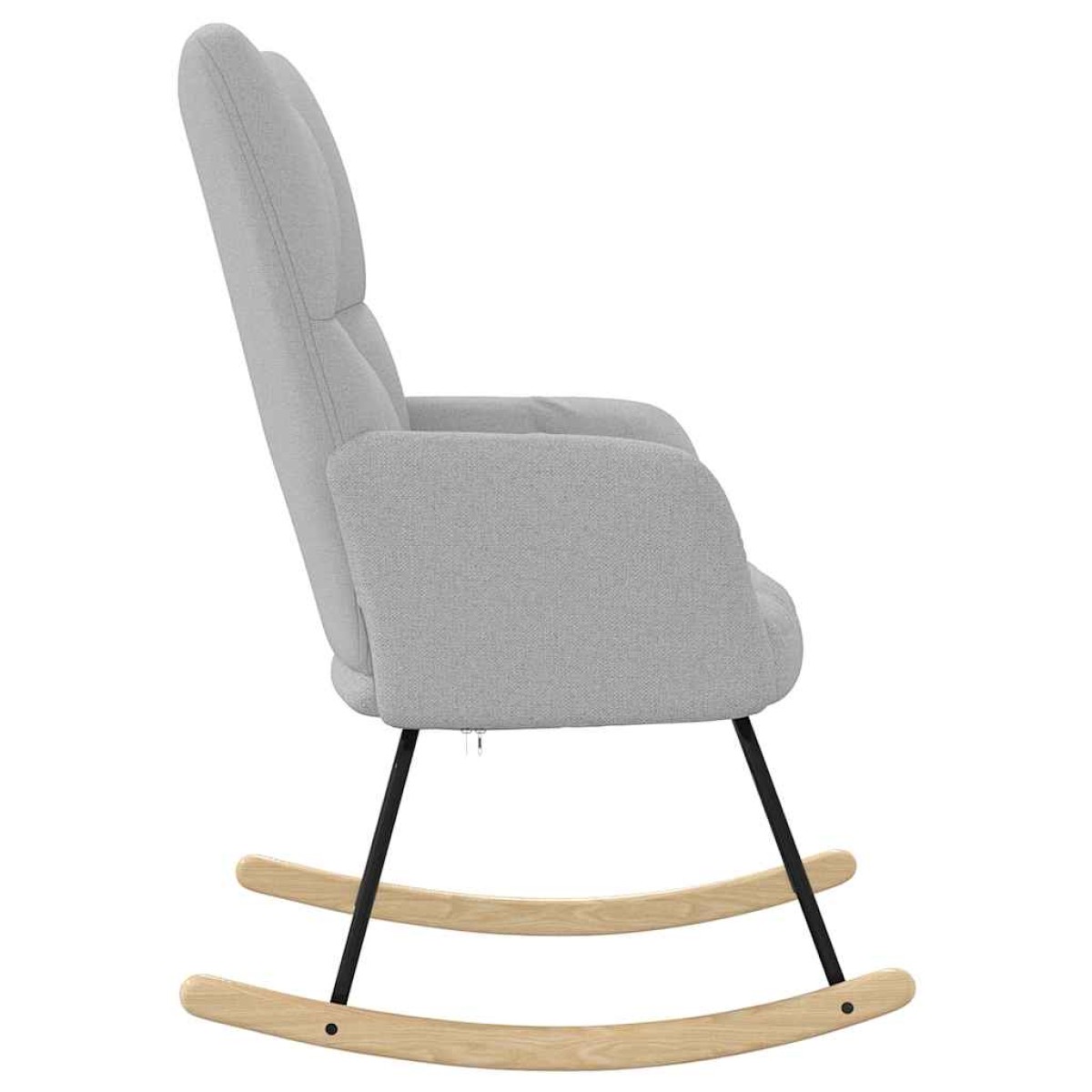 vidaXL Κουνιστή καρέκλα Cloud Grey Fabric