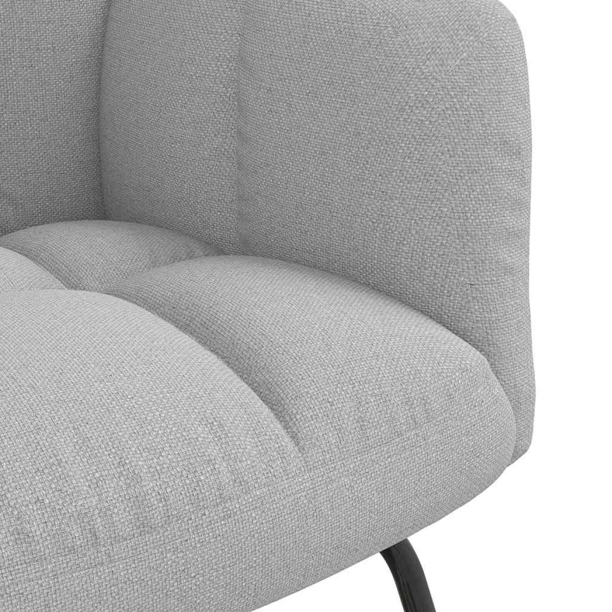 vidaXL Κουνιστή καρέκλα Cloud Grey Fabric