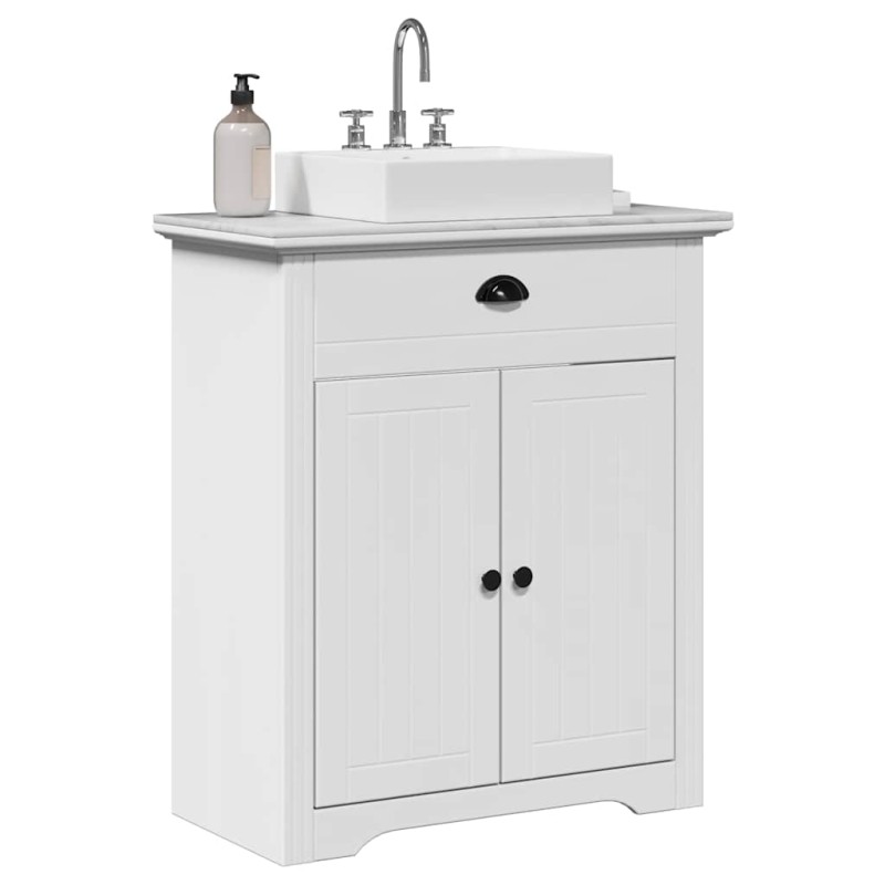 vidaXL Ντουλάπι νιπτήρα μπάνιου "BODO" Λευκό 70x35x80 cm