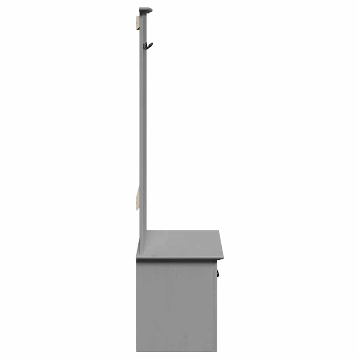 vidaXL Ντουλάπι διαδρόμου με γάντζους BODO Γκρι 50x40x157 cm