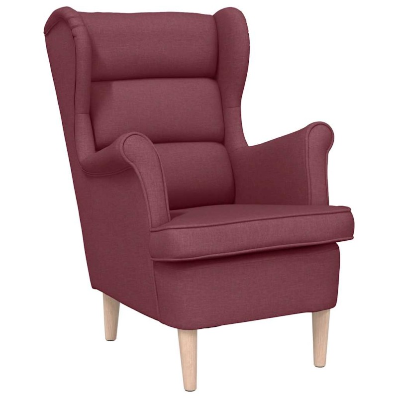 vidaXL πολυθρόνα Wine Red 74x84x100 cm Ύφασμα