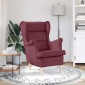 vidaXL πολυθρόνα Wine Red 74x84x100 cm Ύφασμα
