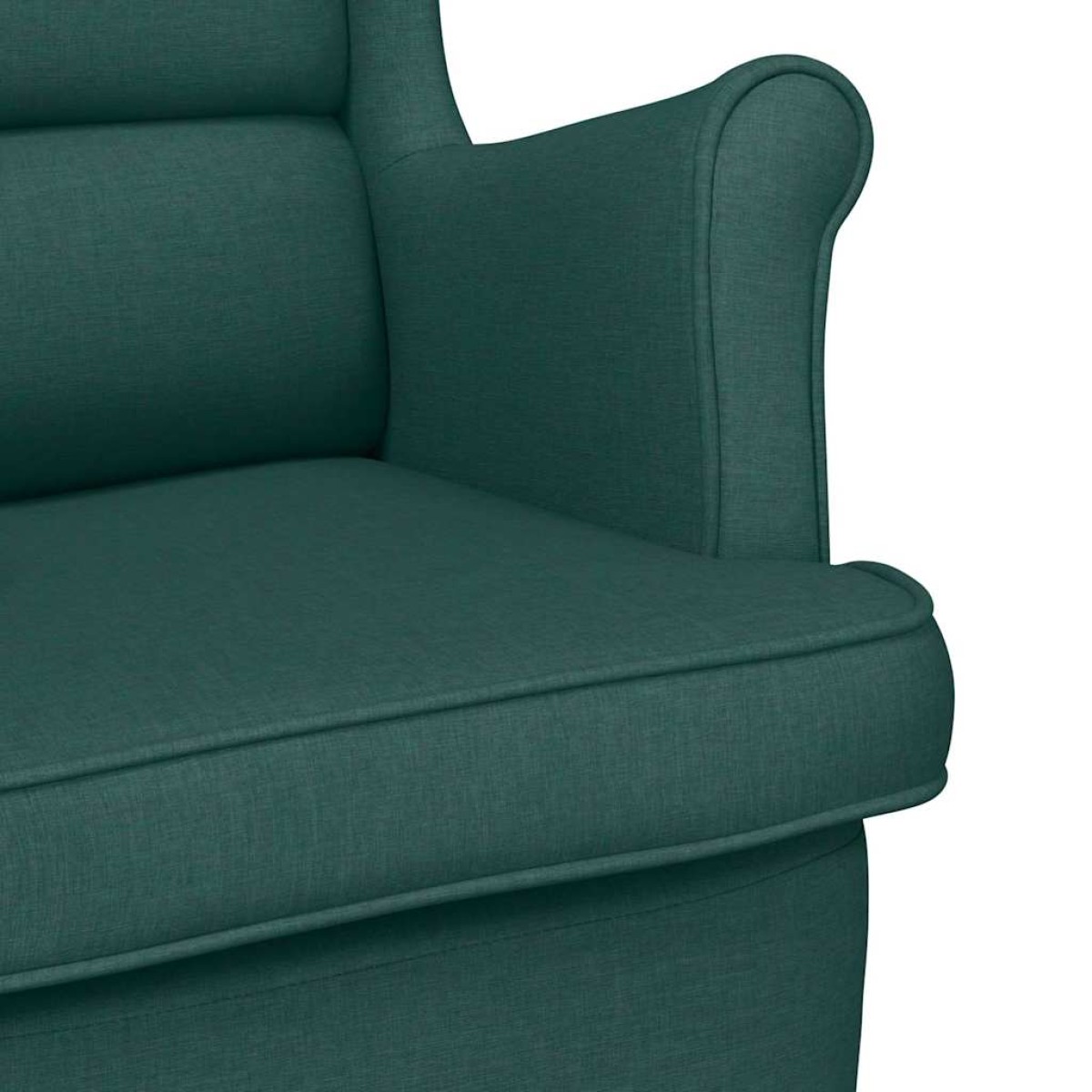 vidaXL πολυθρόνα σκούρο πράσινο 74x84x100 cm ύφασμα