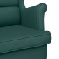 vidaXL πολυθρόνα σκούρο πράσινο 74x84x100 cm ύφασμα